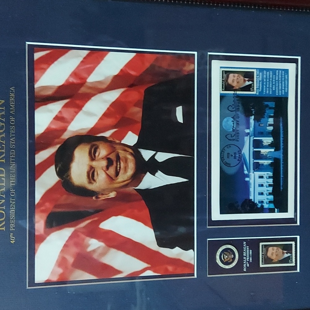 Official USPS President Ronald Reagan Wall decor ...like new - Picture 12 of 12